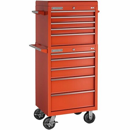 CHAMPION TOOL STORAGE CTS FM Pro Series 20'' x 27'' Red 10-Drawer Top Chest / Mobile Storage Cabinet FMP2710RC-RD 5732710RCRD